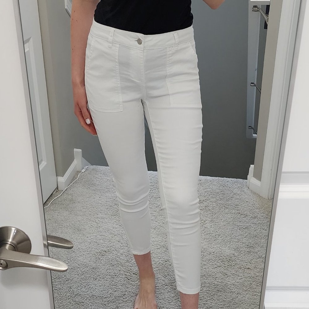 White cotton pants